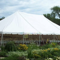 Carpa de Lujo para Eventos al Aire Libre con Marco de Aluminio Personalizado y Techo Transparente de PVC, 10x30, 20x40, 30x50, para Bodas, Fiestas y Eventos
