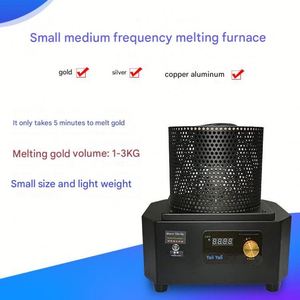 Nouveau four à induction pour la fusion des métaux, pour la ferraille, l'acier, le cuivre, l'aluminium, garantie 1 an, multi-tension (110-440V), circuit imprimé - Product Image 2