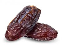 Verse gedroogde dadels, natuurlijke zoete snack, biologische hele Medjool dadels