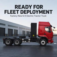 Camion tracteur électrique poids lourd Dongfeng H5 6x4 Euro 5, nouveau fourgon à toit haut, simple cabine, boîte de vitesses FAST