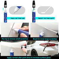 Stylos de peinture noirs pour voitures, réparation des rayures de peinture, couleur précise, réparation rapide et utilisation pratique