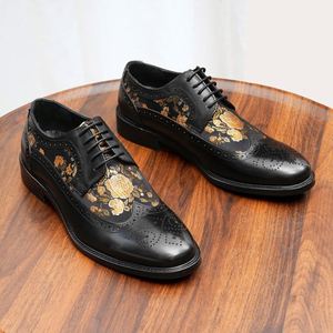 Zapatos Formales de Negocios de Cuero para Hombre y Mujer, de Otoño, Multiusos, con Cordones, Bordados y Grabados, Recién Lanzados y de Alta Venta - Product Image 4