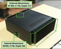 Best Heatsink Electronic Amplifier Stainless Steel/Aluminum Extruded Shell Instrument Enclosures CNC Machining Box in Stock
