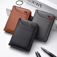 Dompet Pria Vertikal Multi Kartu Dompet Kecil Tempat SIM Remaja Mini Tas Uang Receh Pelajar Tempat Kartu
