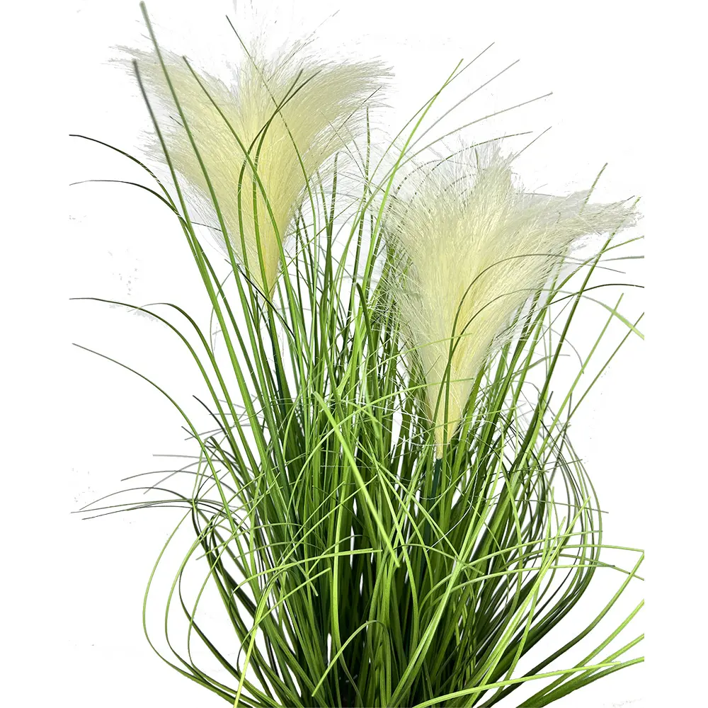 Tanaman dalam ruangan dan luar ruangan besar buatan, daun biola tumbuhan hijau bunga rumput plastik umur panjang