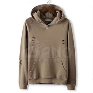 Venta caliente Nueva llegada Sudaderas con capucha desgastadas para hombres Estilo único Sudaderas con capucha desgastadas transpirables en el mejor material - Product Image 1