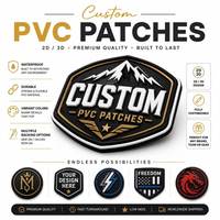 Patch en PVC souple de haute qualité, auto-adhésif, réparation personnalisée, patch en caoutchouc 3D avec velcro pour vestes, chapeaux, sacs, jeans