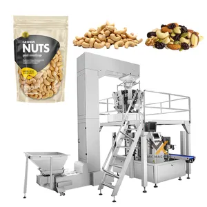 Automatischer vorgefertigter Beutel Doypack-Beutel mit Cashew-Pistazien-Erdnuss-Trockenfrucht-Nuss-Verpackungs maschine