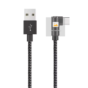 Câble USB de charge rapide, design en forme de "L", avec tressage en nylon, charge + transmission de données, 1/2 m, câble de synchronisation de données, <span class=keywords><strong>chargeur</strong></span> - Product Image 2