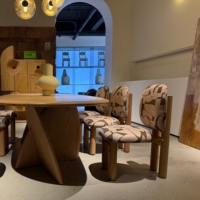 Chaises de salle à manger en tissu écologique durable au design moderne et luxueux, pieds en bois, pour hôtels, cafés, restaurants, salles de restauration, entrepôts
