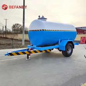 Reboque com tanque de água para vendas, design de tração de rua de limpeza de 2500 litros