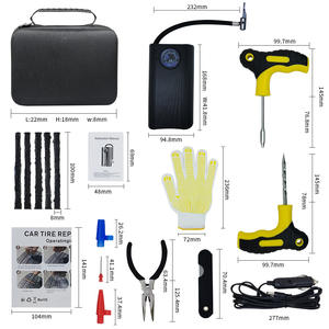 ชุดซ่อมยางพร้อมปั๊มลมไฟฟ้าสำหรับรถยนต์ขนาดเล็ก สีเหลืองเลมอน BB6620 ผลิตที่เจ้อเจียง - Product Image 4