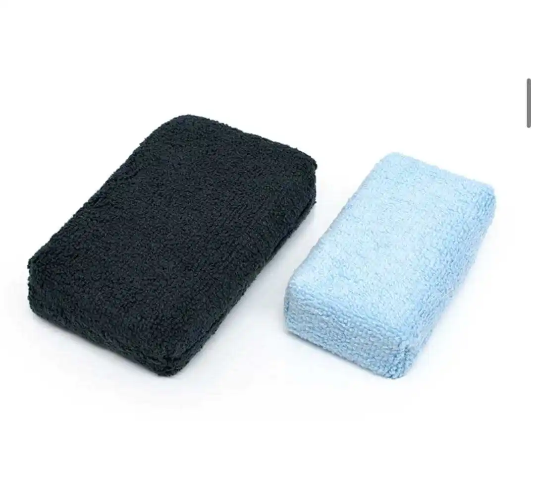 Kualitas tinggi spons mikrofiber mobil Pro aplikator Waxing Detailing Pad untuk mobil bantalan cuci Auto alat pembersih anti-kabut