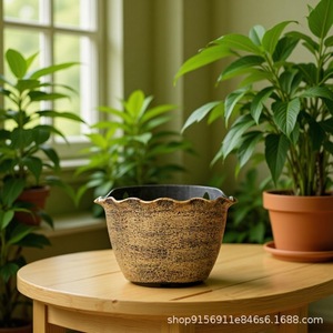Pots de fleurs muraux en plastique PP en forme de jet de brume, simples et modernes, pour balcons et rampes, vente directe usine - Product Image 2
