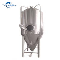 Fermenteur à bière en acier inoxydable de 500L, 1000L, 2000L / Unitank / Cuve de fermentation conique pour brasserie