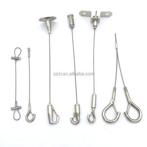 Prix usine <span class=keywords><strong>Suspension</strong></span> simple cintre câble métallique câble pour pot de fleurs Cage à oiseaux <span class=keywords><strong>plante</strong></span> Pot Vase suspendu - Product Image 1