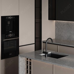 MDF Nhỏ Gọn Sang Trọng Gói Phẳng Thương Mại Được Trang Bị Kệ Cao Hiện Đại Nhà Bếp Lưu Trữ Nội Các Phòng Đựng Thức Ăn Nhà Bếp Thiết Lập Đơn Vị Cho Nhà Bếp - Product Image 5