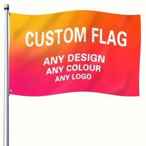 Banderas y Pancartas Personalizadas de Alta Calidad en Poliéster 100D, de Una o Dos Caras, Coloridas, con Cualquier Diseño, Color y Logotipo - Product Image 1