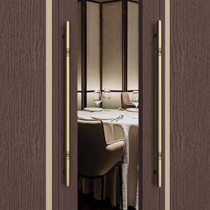 Manija Minimalista de Acero Inoxidable para Puerta de Vidrio, para Puerta Corredera de Madera Sólida de Doble Apertura, Accesorios de Tirador para Puerta Doble - Product Image 3