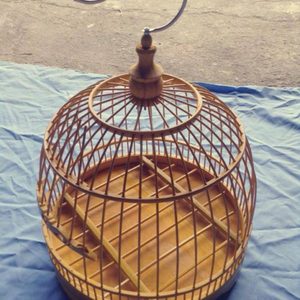 Cage à oiseaux en bambou pour la décoration - Product Image 1