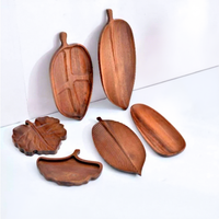Japanse stijl houten dienblad, milieuvriendelijk, onregelmatig design, dinerbord voor restaurant, sushi, zalm, gedroogd fruit, dessert, voor kamperen