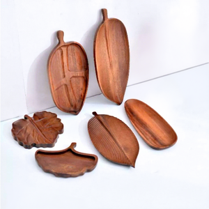 Vassoio in Legno Stile Giapponese, Design Irregolare Ecologico, Piatto da Pranzo per Ristorante, Sushi, Salmone, Frutta Secca, Dessert, per Campeggio - Product Image 1