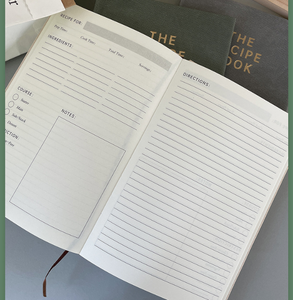 N9006 Carnet <span class=keywords><strong>de</strong></span> recettes A5 à couverture rigide en gros en stock, carnet <span class=keywords><strong>de</strong></span> notes <span class=keywords><strong>de</strong></span> <span class=keywords><strong>cuisine</strong></span>, accepte la personnalisation - Product Image 4
