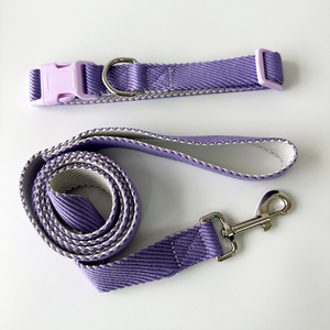 새로운 스타일의 아름다운 단색 고양이 목걸이 강아지 목걸이 고급 애완동물 목걸이 및 리드 강아지 하네스 - Product Image 4