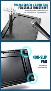 Pro'sKit SN-398 - Soporte <span class=keywords><strong>de</strong></span> Soldadura Multifunción con 4 Brazos Flexibles, Luz LED y Soporte Magnético para PCB, Ideal para Laboratorio <span class=keywords><strong>de</strong></span> Retrabajo - Product Image 3