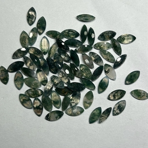 HQ <strong>Gems</strong> 100% Natural <strong>Moss</strong> <strong>Agate</strong> Green Marquise Cut 1.5x3mm 6x12mm A Quality Loose Gemstones - Product Image 1
