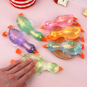 Glitter Soft Duck TPR <b>Squeeze</b> Toys Maltose <b>Ball</b> Stretch Crystal Hand <b>Squeeze</b> Toys Stress Relief Fidget Toys for Children - Product Image 1