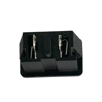 AC-Stecker LZ-F-M4A Schwarz 2pin Top-Qualität-Buchse