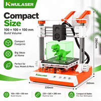 Mini imprimante 3D FDM éducative, volume d'impression 100 mm, PLA 1,75 mm, imprimante de bureau compacte, impression à une touche, pour étudiants et projets DIY