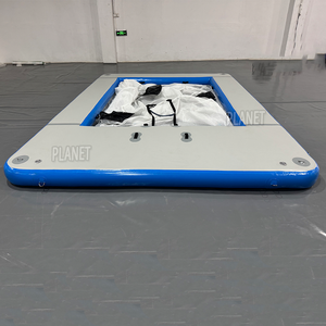 Yacht de mer gonflable flottant en bois EVA, nouvelle collection, pataugeoire de mer, avec filet - Product Image 5