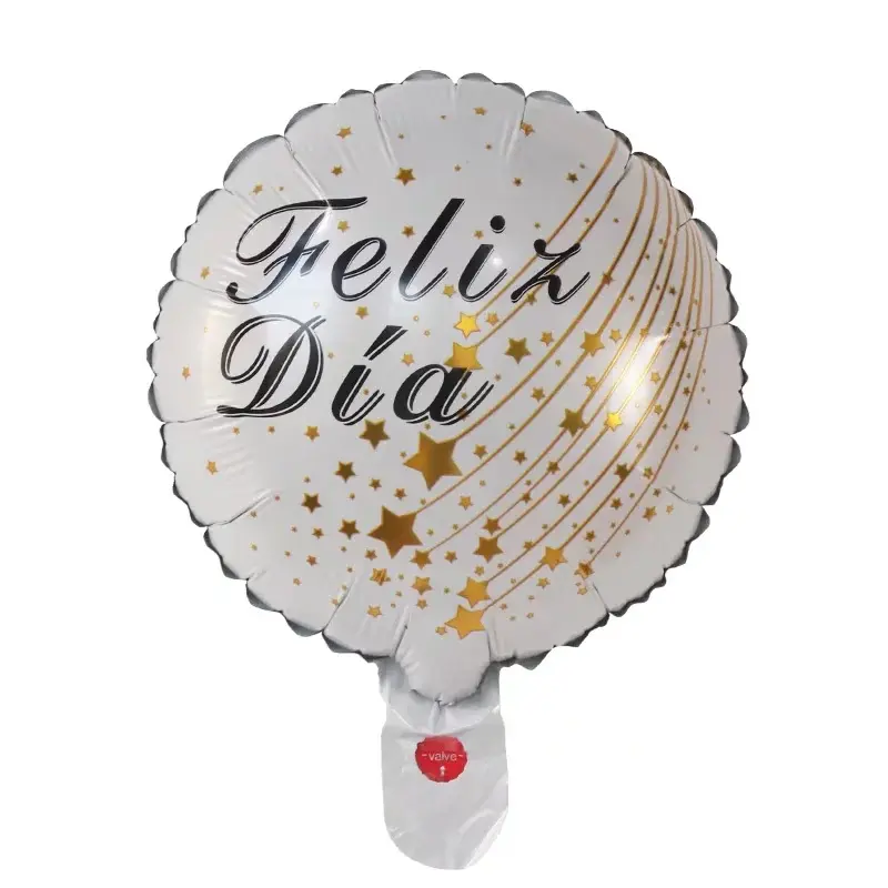 Hot Selling New Design Spanisch Helium Feliz Dia 10 Zoll kleine Mini alles Gute zum Geburtstag Folie Ballon für Geburtstags feier Dekorationen