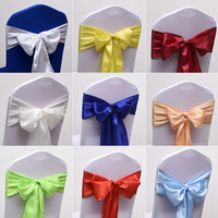 Ceinturage bandeau en Satin 50 pcs/lot, décoration personnalisée pour événements, Banquet, mariage, fabrication d'usine