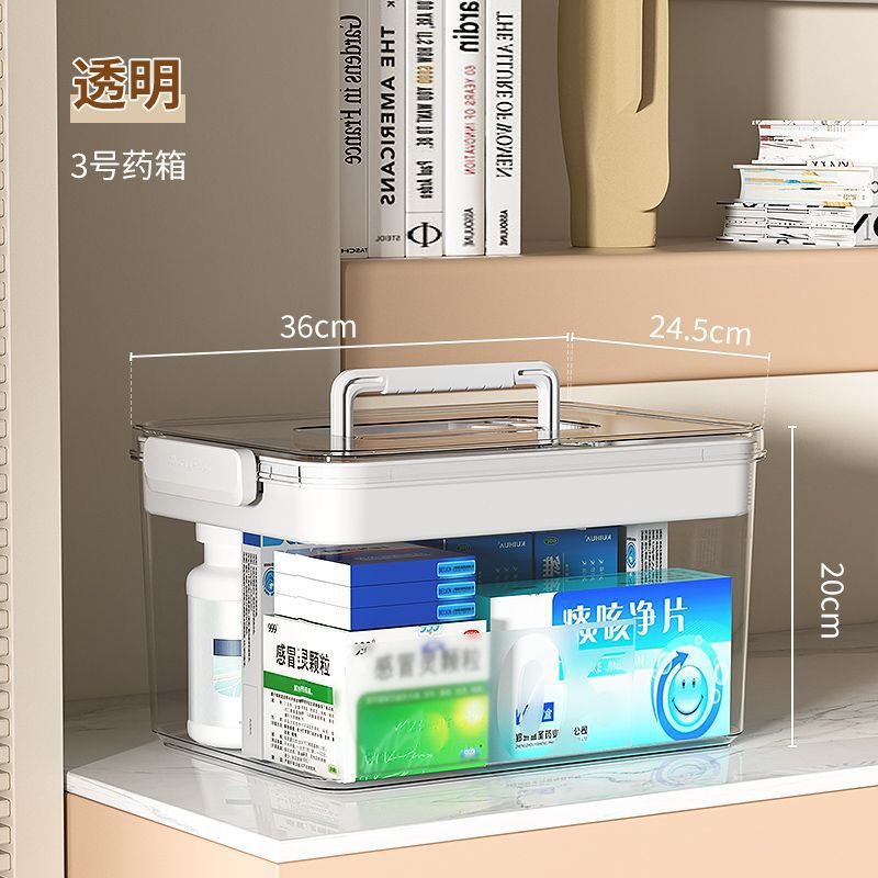 Transparent - Size 3 [Includes divider - thickened with handle]