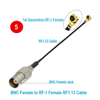 BNC macho/hembra a U.FL conector hembra Pigtail RF1.13 Cable Mini PCI WIFI WLAN Cable de extensión de antena RF Jumper