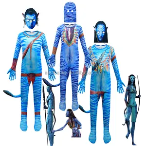 TV Movie Avatar 2 Neytiri jack Sully tuta Cosplay Party Costume con maschera Zaiti Suit Costume di Halloween body per bambini