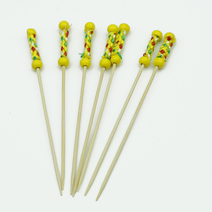 Bâtonnets de bambou exquis-Accents élégants d'animaux, de cœurs et de fleurs pour l'amusement gastronomique-Bouches - Product Image 6