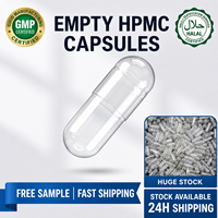 Capsules végétales transparentes pharmaceutiques naturelles, capsules HPMC 00&0, coquille de capsule dure