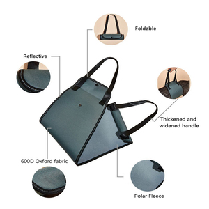 สายรัดยกสุนัขแบบพับได้ ปรับได้ ทำจากไนลอน สะท้อนแสง สำหรับสุนัขขนาดเล็ก กลาง ใหญ่ แบบสลิง รองรับขาหลัง ระบายอากาศได้ดี สวมใส่สบาย - Product Image 3