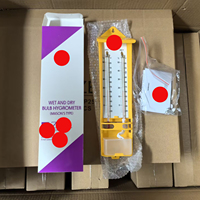 Termometer Basah dan Kering Merek SHX, Kaca Oranye, Mekanis, Berbahan Minyak Tanah, 330x90x45mm, OEM Didukung, Garansi 1 Tahun