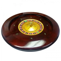 96 pouces casino de luxe table de roulette avec 27 POUCES EN BOIS MASSIF HAUTE BRILLANCE ROULETTE