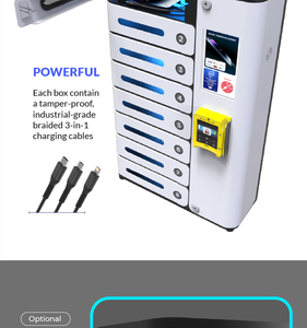 Cargador de Teléfono por Uso Pago Y2 Power MIA Premium de 8 Puertas con Soporte para Tarjetas de Crédito, Compatible con Apple Pay, Google Pay, PayPal, <span class=keywords><strong>Visa</strong></span>, etc. - Product Image 3