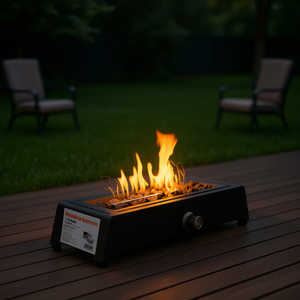 Firebar - Brasero de Propano de 28 Pulgadas para Mesa, con Piedras de Lava y Protección Contra el Viento, para Uso en Campamentos al Aire Libre - Product Image 2