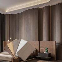 Panneau mural décoratif en charbon de bambou lisse, le plus populaire, en fibre de bambou, imperméable, pour hôpital, chambre, villa moderne, entrepôt