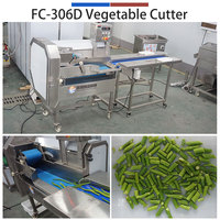Industriële groentesnijmachine FC-306D, 3 TPH bladgroentesnijder/koolsnijder SUS304 voor productielijn
