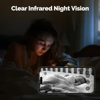 MOESTuya kamera keamanan dalam ruangan, video HD 4MP Pan/Tilt kamera keamanan pintar baterai Android WiFi OLED inframerah penglihatan malam deteksi suara gerak