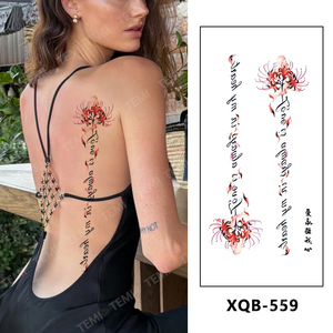 Autocollants de tatouage temporaire imperméables, motif Lion Noir, Loup, Crâne, <span class=keywords><strong>Boussole</strong></span>, Faux Tatouages, Art Corporel, Grand Tatouage Manchon pour Bras, pour Hommes et Femmes - Product Image 4